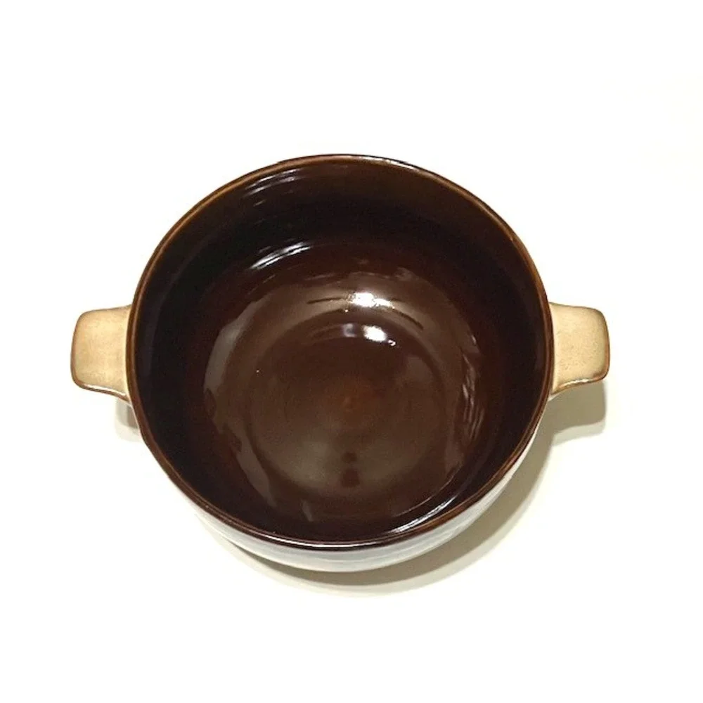 Sango Nova Brown Round Covered Casserole 2 1/2 Qt with Lid